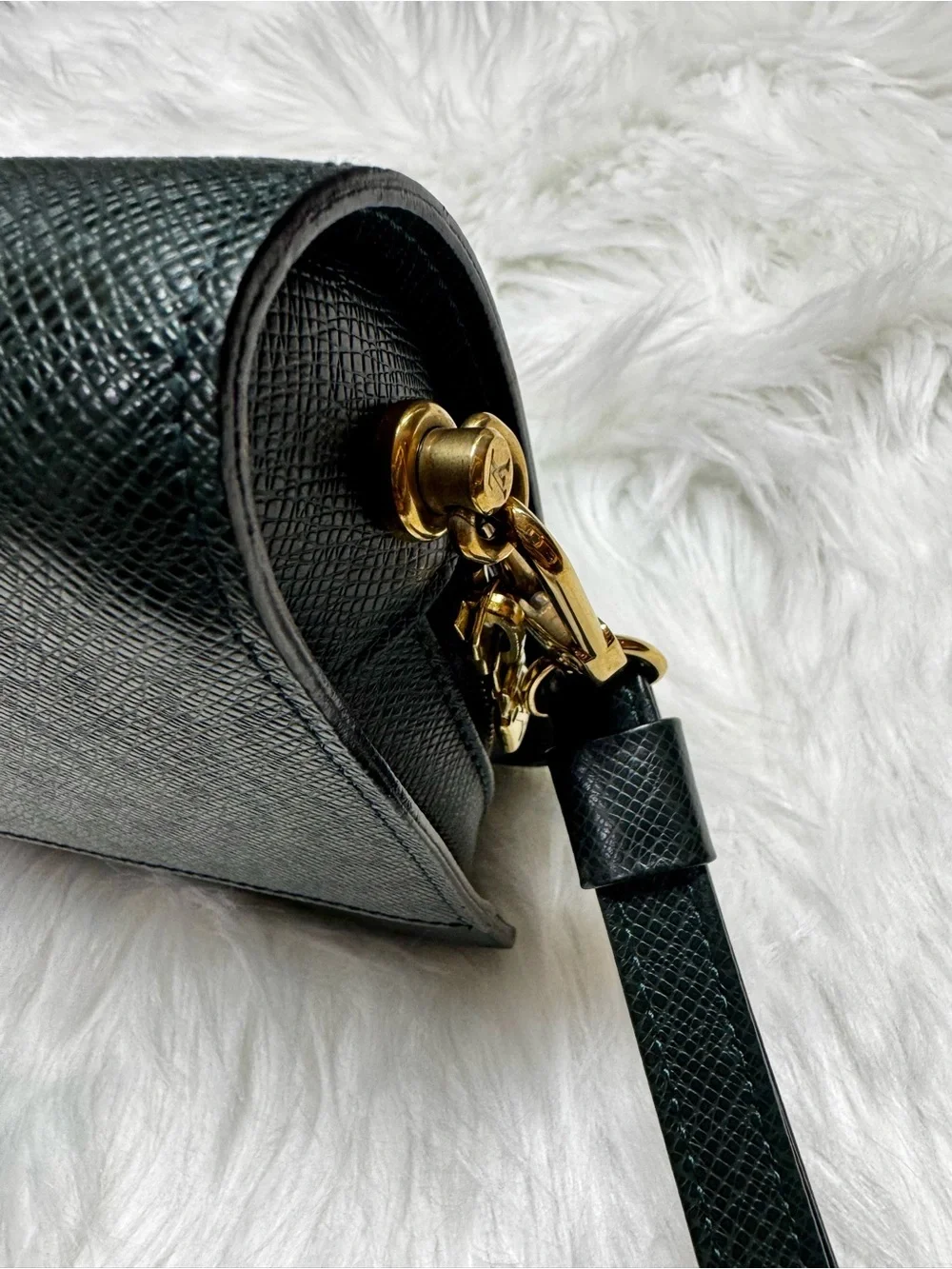 Louis Vuitton Clutch Wrist Strap Dark Green Epi Orsay + Dust Bag Unisex 9x6x2”
